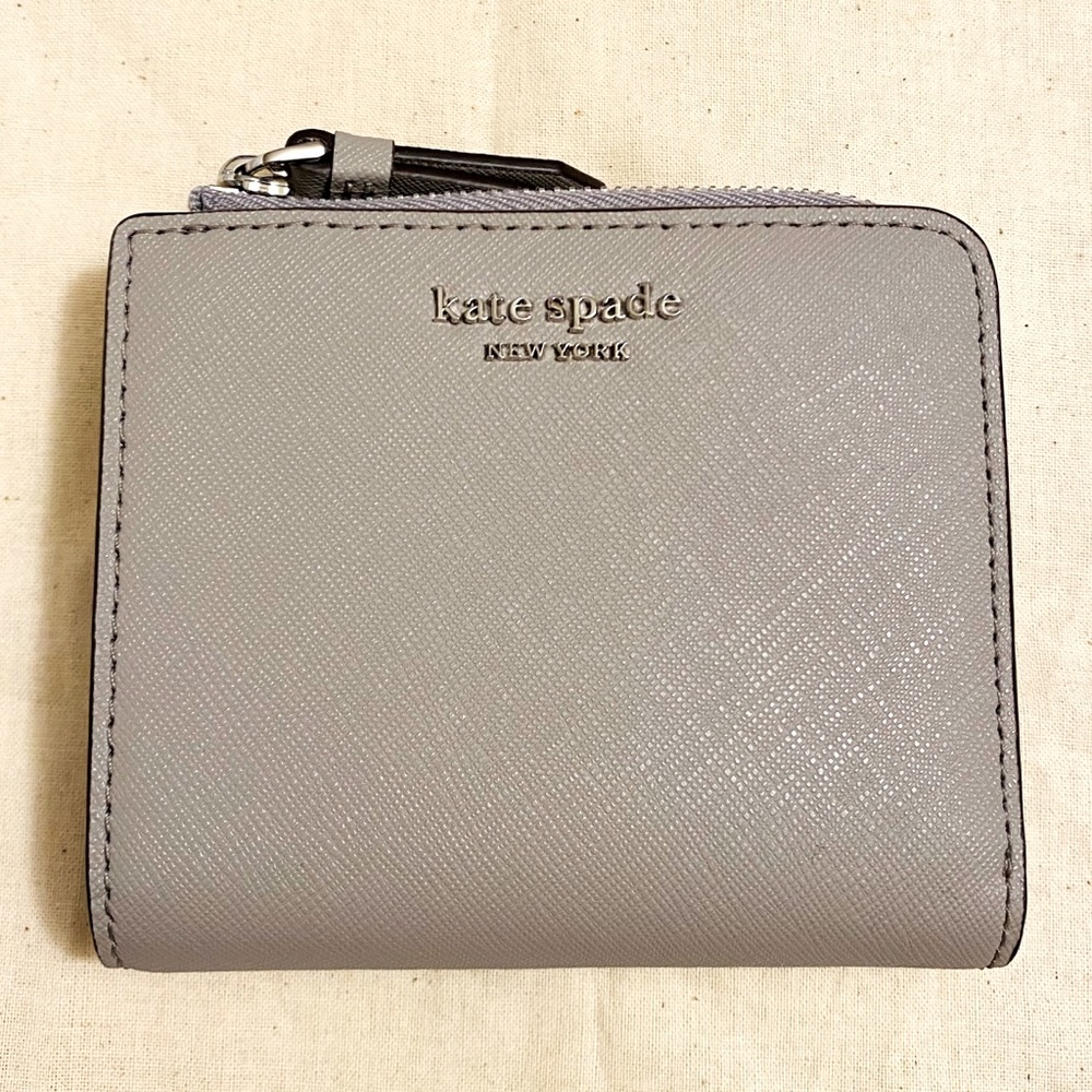 Kate Spade Light Gray Bifold Wallet